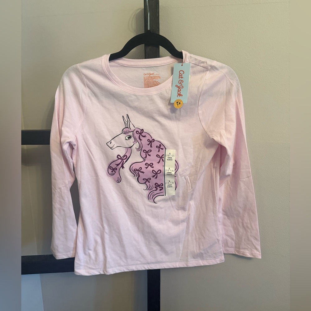 NWT Cat & Jack Unicorn Long Sleeve Tee - Picture 2 of 5